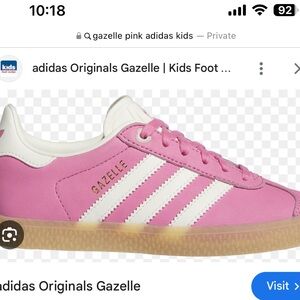 Pink Gazelle Adidas size 6 women’s